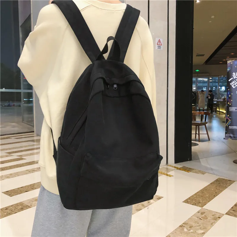 Casual Backpack Fashion Simple And Versatile Campus Wind Students Shoulder Backpack High School Students Shoulder Bag