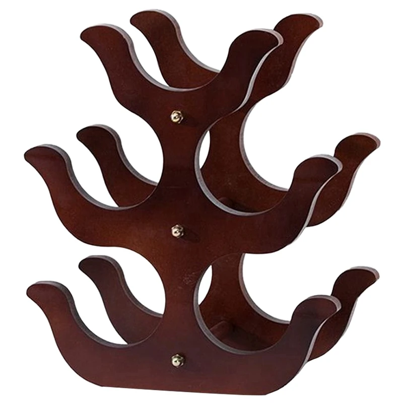 

Wood Wine Holder Stand Beer Champagne Storage Shelf Household Bar Display Rack For Whiskey European Home Decor Retro