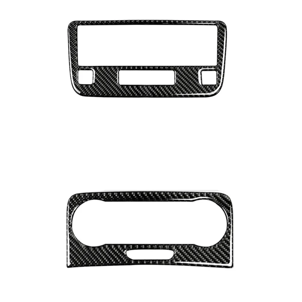 

Carbon Fiber Center Console Air Conditioner CD Frame Cover Trim 2pcs For Mercedes Benz GLK X204 300 260 350 250 220 2013-2015