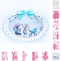 2022 christmas people are picking and looking forward to gifts cut dies for diy scrapbook diary decoration craft embossing molds