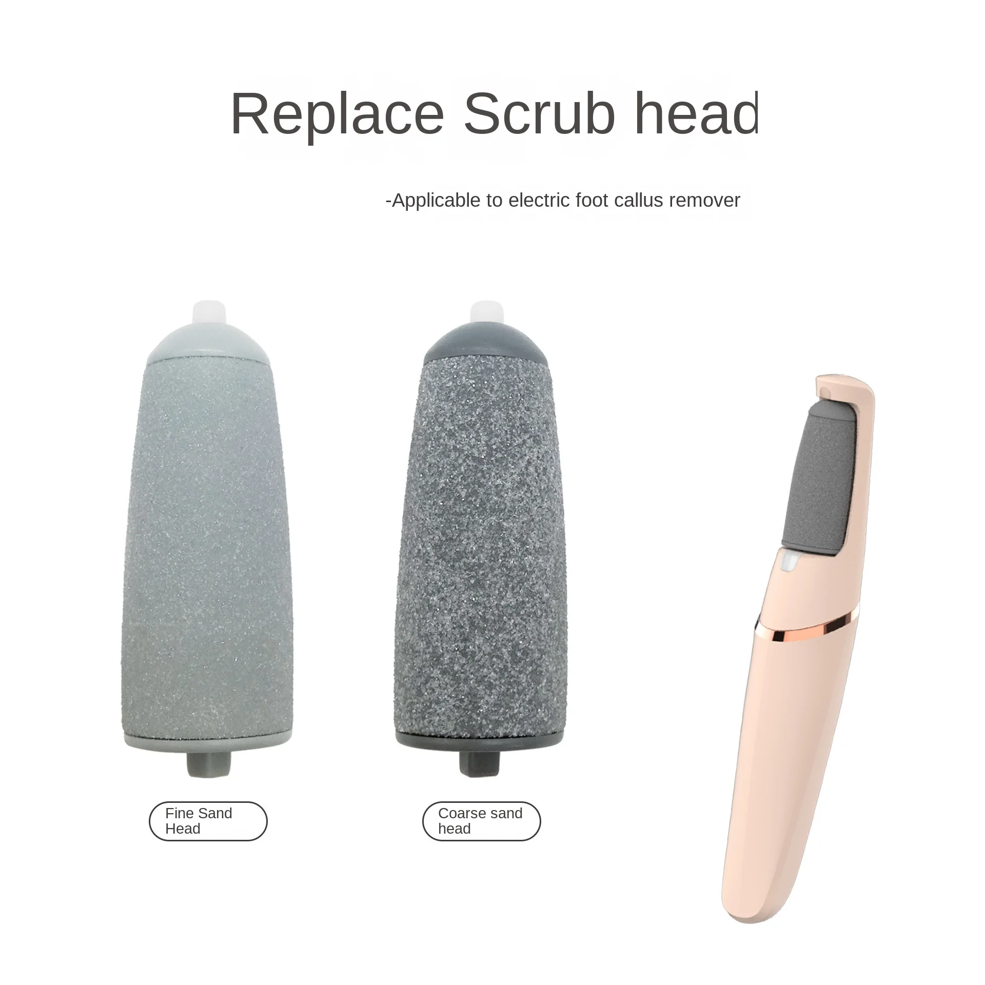 

4Pcs Foot Care Tool Heads Pedi Hard Skin Remover Refills Replacement Rollers For Scholls File Feet Care Tool