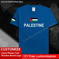 palestine country flag %e2%80%8bt shirt diy custom jersey fans name number brand logo cotton t shirts men loose casual sports t shirt