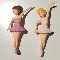 kawaii ballet girls fridge magnetic stickers cute 3d doll magnetic stickers for blackboard message board magnets warm home decor