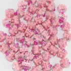 Розовая Бесшумная линейная RGB-подсветка для механической клавиатуры, 5 пин, 52 г, 62 г, 68 г