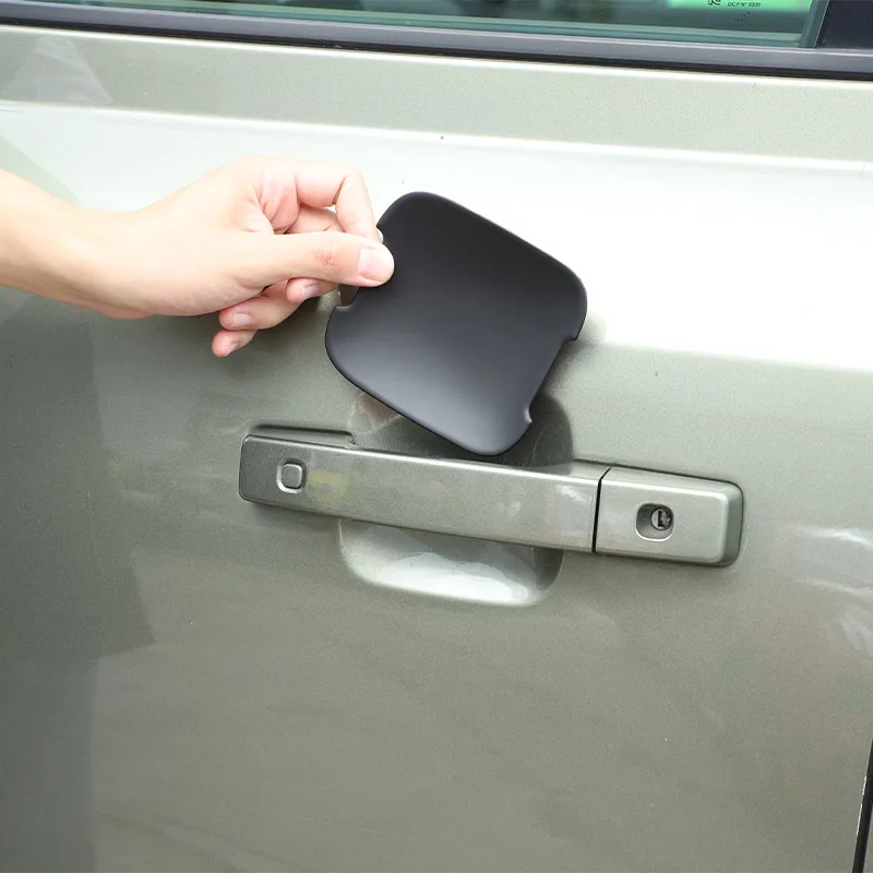 

For Land Rover Defender 90 110 130 2020-2023 ABS Black/Carbon FiberCar Exterior Door Bowl Decorative Cover Trim Car Accessories