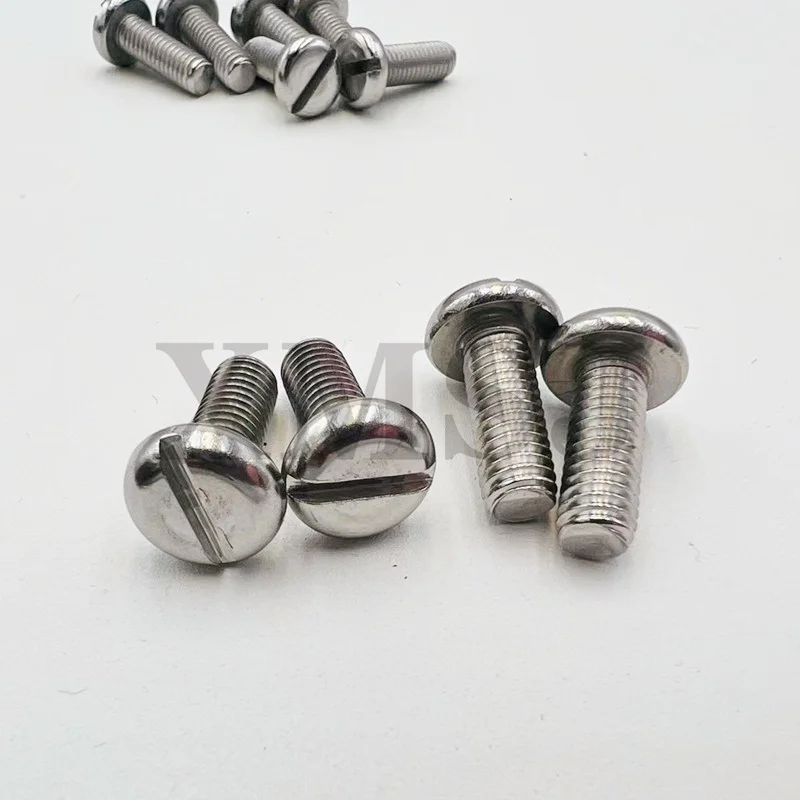 10/50 шт. M3 M4 M5 M6 M8 304 A2 нержавеющая сталь GB67 Метрическая резьба шлицевая