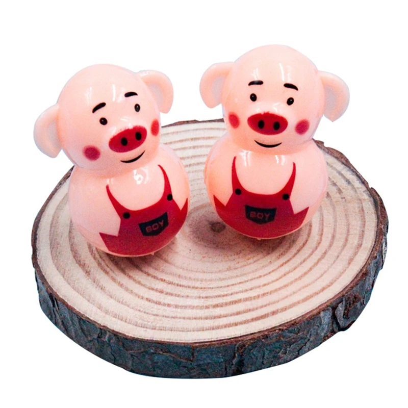 

Q9QB Cartoon Baby Tumbler Toy 0-12 Months Children’s Gift Puzzle Doll Tumbler ABS