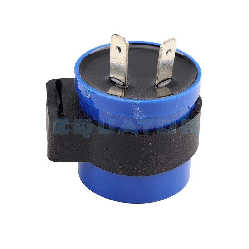 

DC 6V 12V Input Motorcycle Blue Inbuilt Beeper Flasher Turn Signal LED Blinker 2 Pins Motor Buzzer Flasher Relay Indicator