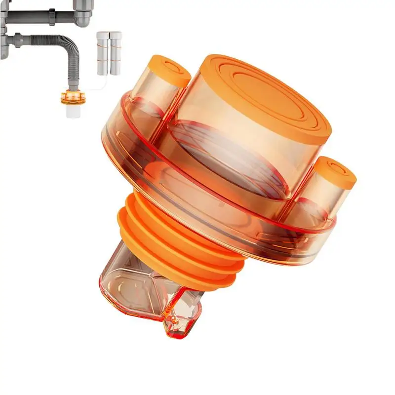 

Drain Pipe Sealing Plug Odor Proof Silicone Hose Pipe Seal Kitchen Sink Accessories For Kitchen Sink Drain Basin Drain Mop Sink