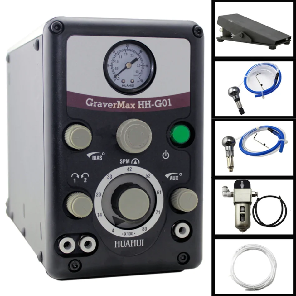 Фото PHYHOO — нарушение из гравировки вручную и без туризма, Graver Max G8, монтажная корпорация, машина для graver pneumatique №1