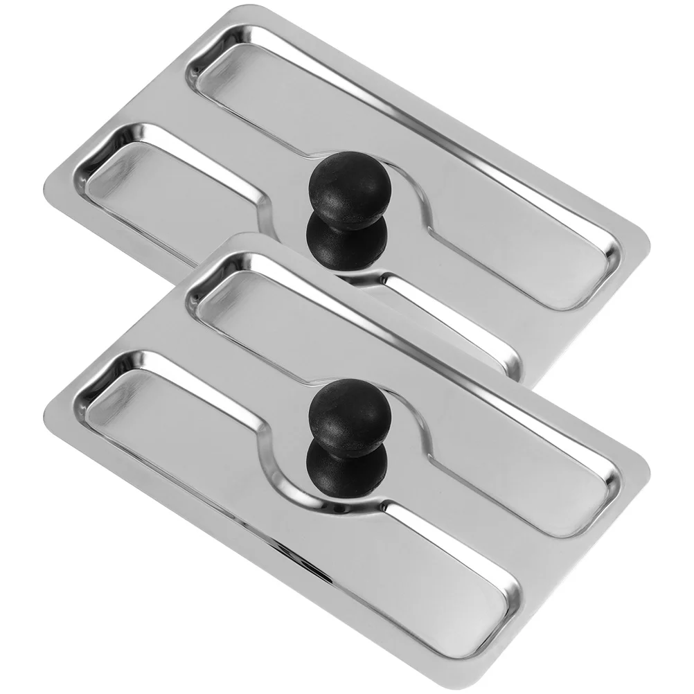 

2pcs Stainless Steel Toaster Upper Lid Electric Cooker Protector Toaster Lid Toaster Oven Cover Toaster Part