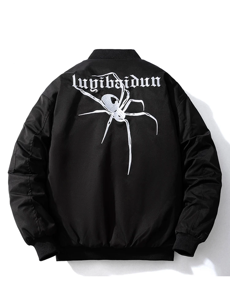 Модная мужская куртка-бомбер в стиле хип-хоп Женская бейсбольная куртка с