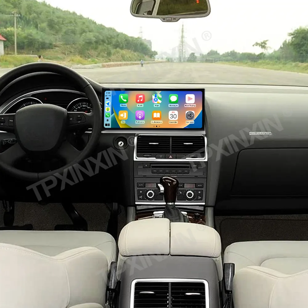 Фото Qualcomm 15,8-дюймовый Android 14.0 для Audi Q7 2005-2009 QLED сенсорный экран автомобильный радиоприемник CarPlay GPS Navi мультимедийный плеер головное устройство №3