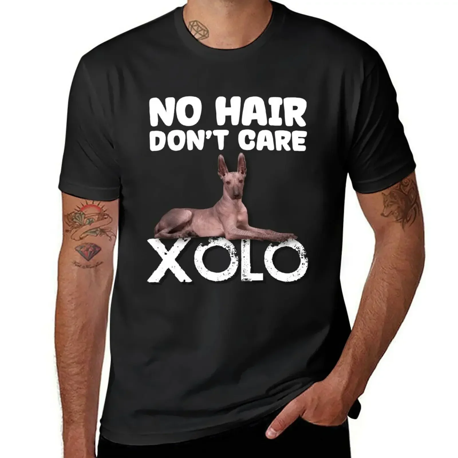 Футболка Xolo No Hair Don't Care летний топ в тяжелом весе футболка большого размера с