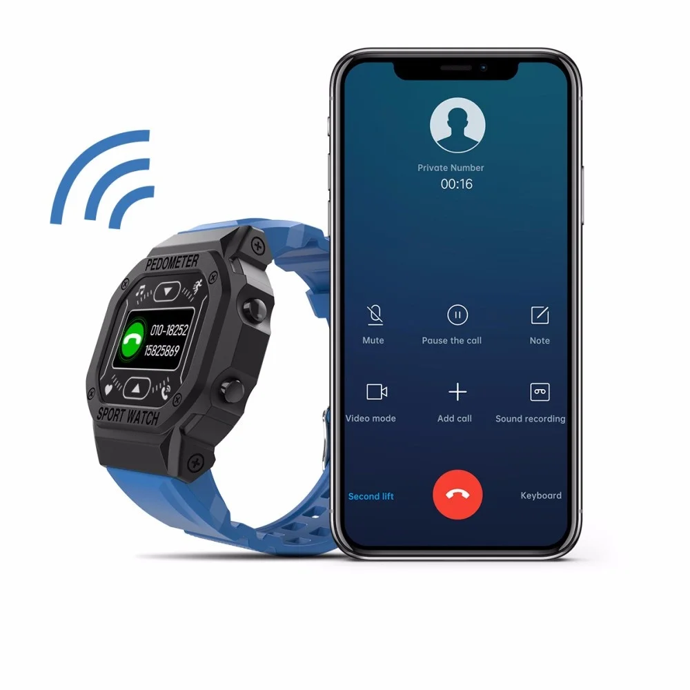 

Женские умные часы с Bluetooth, мужские спортивные часы для Ios, Android, цифровой браслет с пульсометром, тонометром