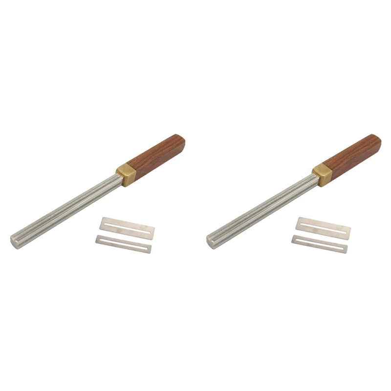 

2X коронография для гитары, искусственный лад, закругленный концевой инструмент для Лада, три радиуса слота и напильника, инструменты для ги...