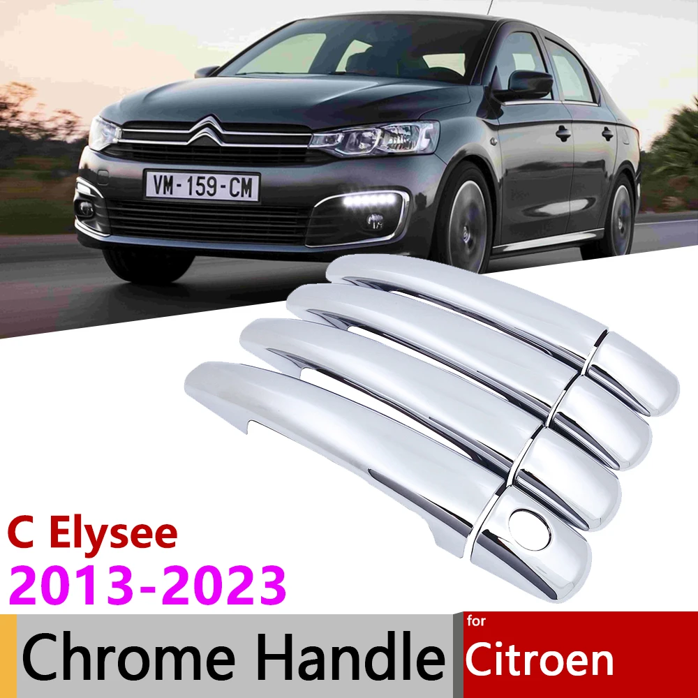 Автоматический хромированный чехол для Citroen C Elysee 2013 ~ 2023 2019 2020 2021 2022 автомобильный