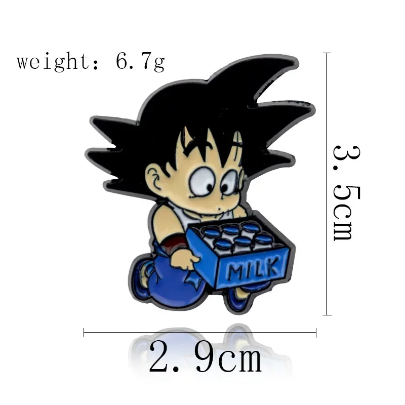 Dragon Ball Son Goku аниме металлическая брошь одежда воротник украшение сумка рюкзак