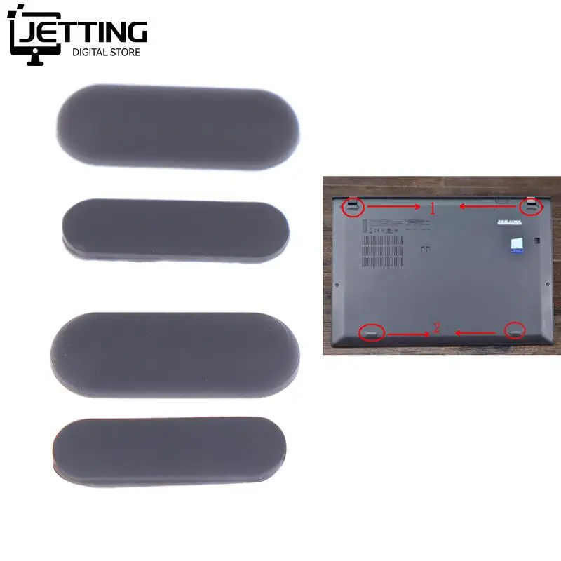 

Резиновая прокладка для ноутбука, комплект из 4 резиновых прокладок для Thinkpad X1 Carbon 5th 6th, аксессуары для ноутбуков