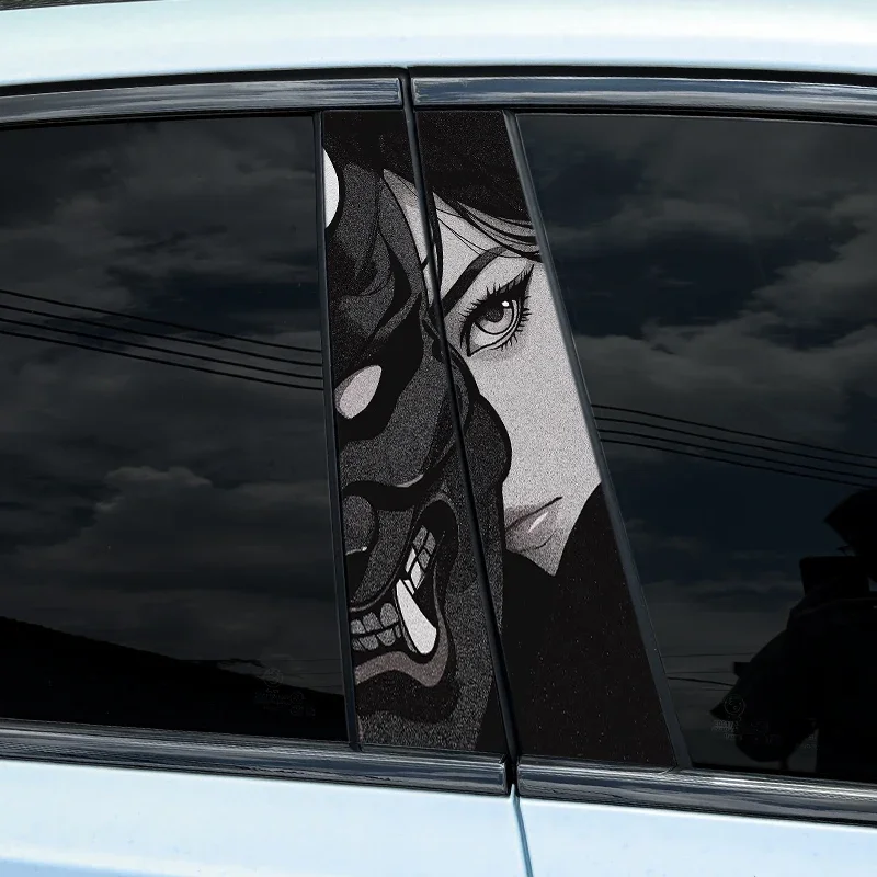 

1 шт. JDM стиль Prajna автомобильные наклейки авто татуировки B столб водостойкая центральная колонна декор крышка царапины DIY двери автомобиля наклейки на столб