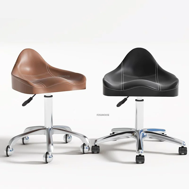 

Nordic Iron Barber Chairs Salon Furniture Creative Hair Salon Chair Professional Swivel Pulley Stools Beauty Salon Makeup Chair