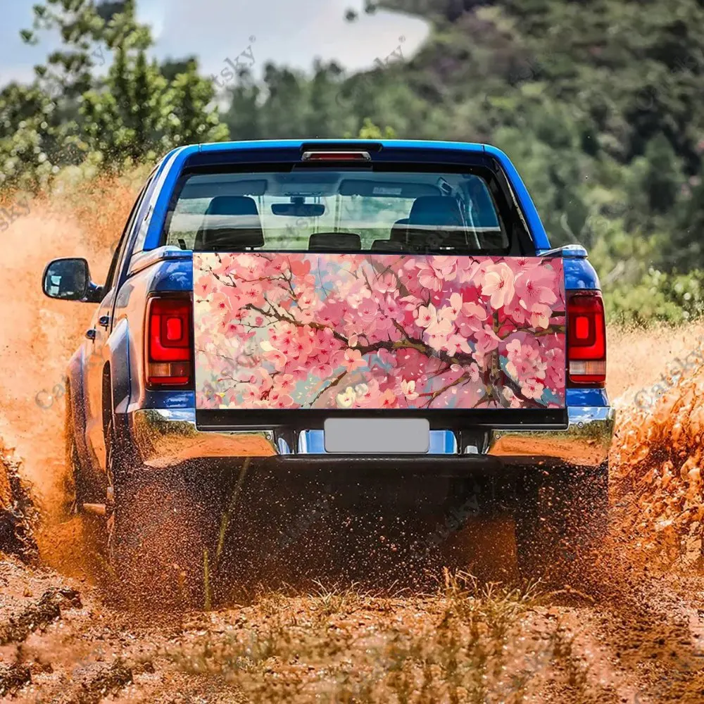 Цветущая вишневая расцветка защитная виниловая наклейка на багажник автомобиля