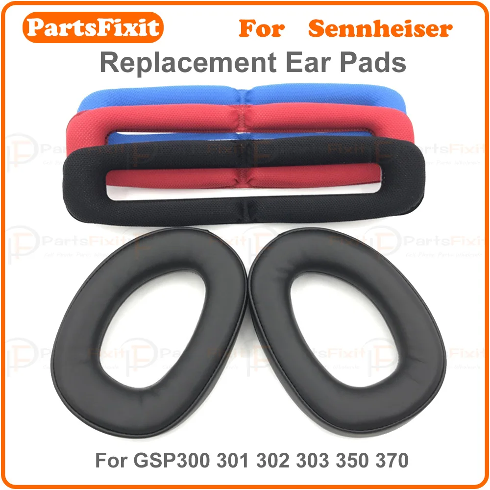 Фото Подходит для Sennheiser GSP300 GSP301 GSP302 GSP303 GSP350 GSP370 подушечки для наушников губчатые чехлы амбушюры подушечки для повязки на голову №1