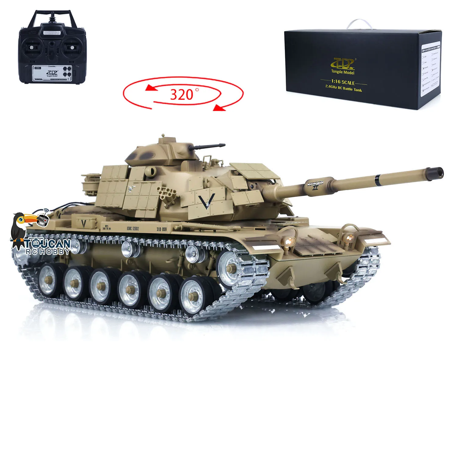 В наличии 1/16 TD RC Танк Инфракрасный BB Battle M60A1 ERA США Модель радиоуправления
