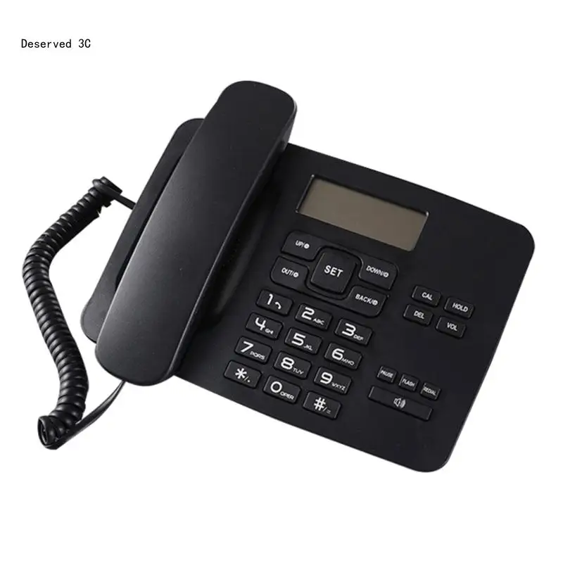 R9CB Corded Telephone with Speaker Display Landline Phone Big Button Landline Phones