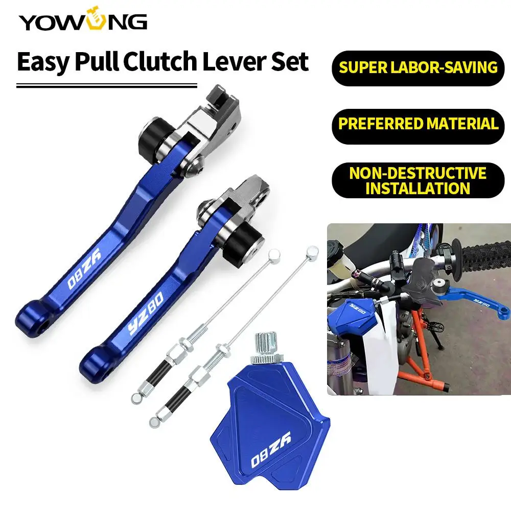 

Motorcycle Short Stunt Clutch Lever Easy Pull Cable System Brake Clutch Levers for YAMAHA YZ80 YZ 80 YZ-80 2015 2016 2017 2018