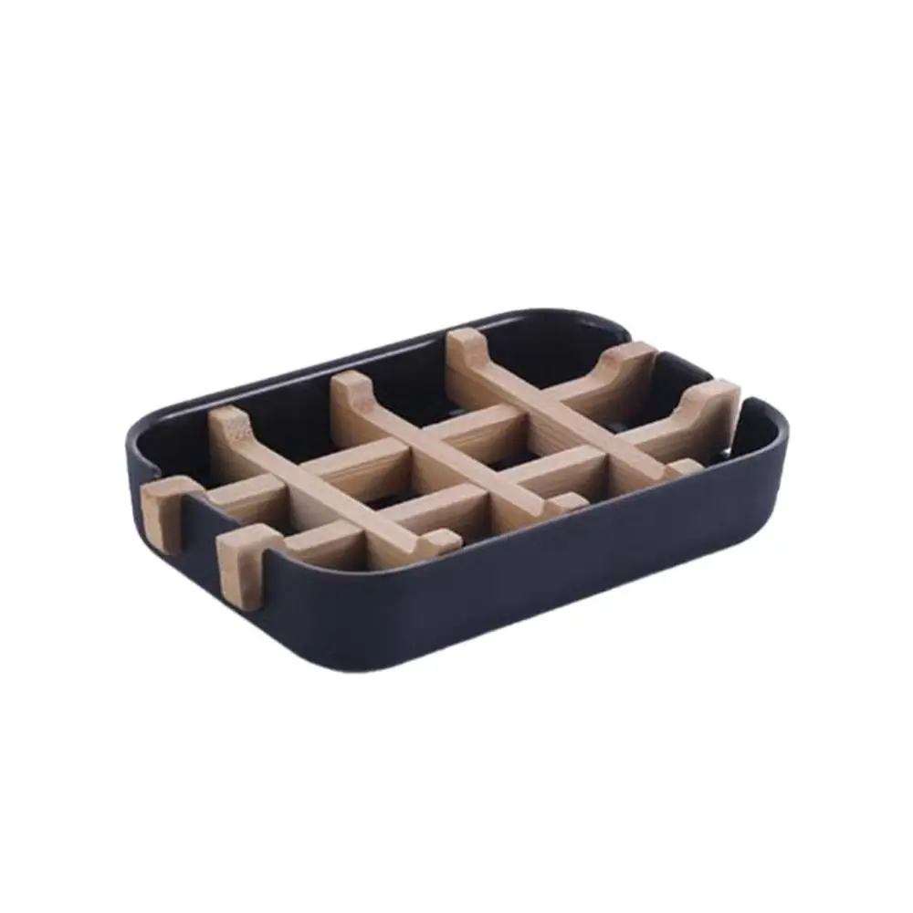 

Bamboo Douche Zeep Holder Soap Doos Kitchen Storage Rack Zeep Case Portable Bar Zeep Box Container Bathroom Supplies Accessories