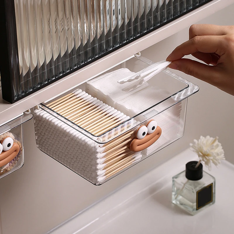 Стиль ящика большой ящик для хранения прозрачный шкаф с большим ртом мультяшная