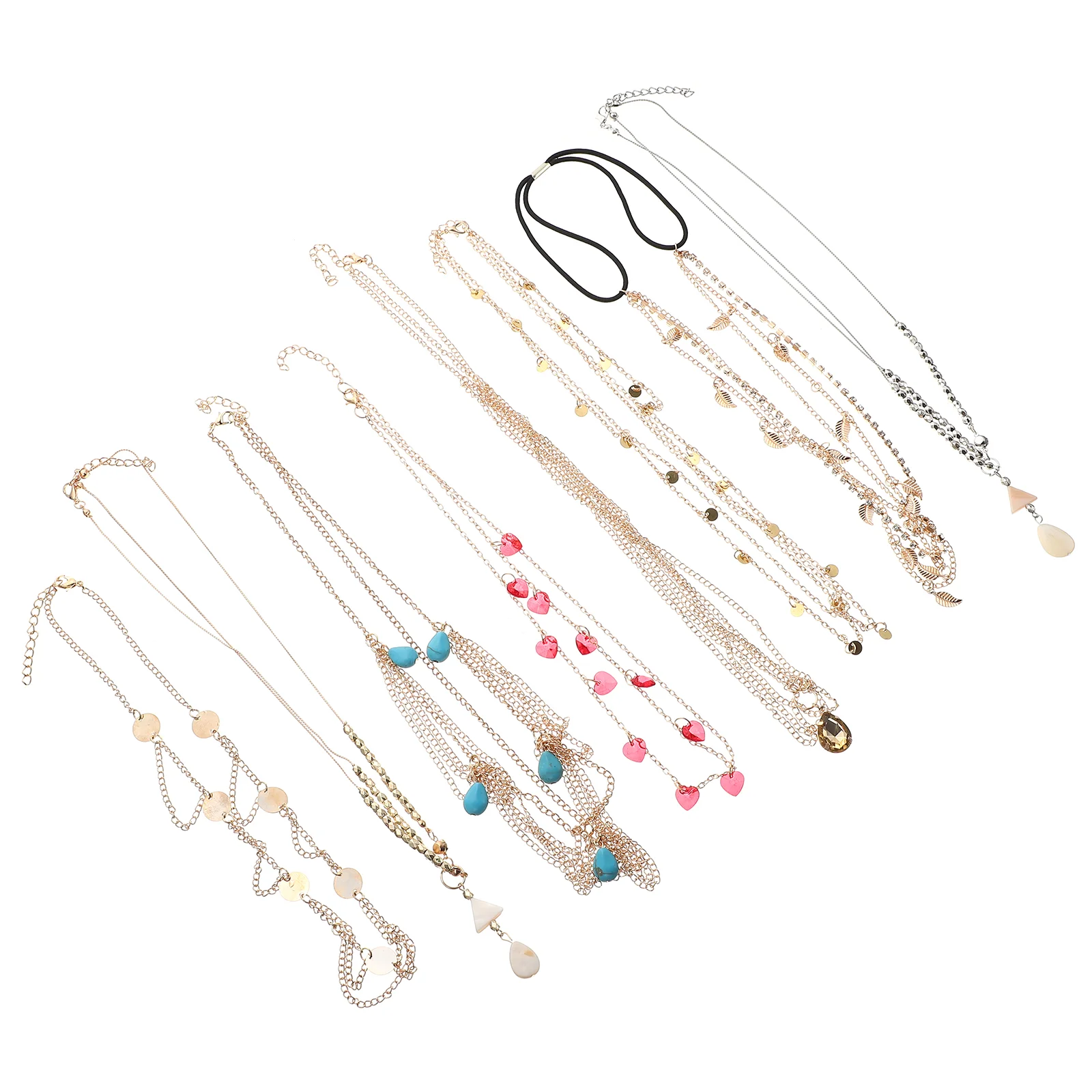 

8 шт. жемчужная цепочка на голову, Изящные Ювелирные изделия, Женская бахрома, отделка, головные уборы для невесты, свадебные аксессуары для волос, для косичек