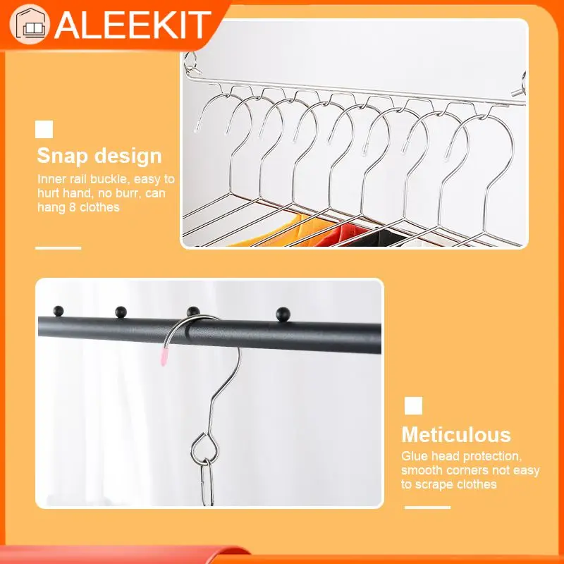 

Многофункциональная Вешалка из нержавеющей стали, бытовой Компактный Шкаф для хранения, нескользящий крючок