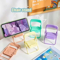 universal desktop mobile phone holder for iphone x samsung xiaomi huawei adjustable foldable phone desk stand chair shape holder