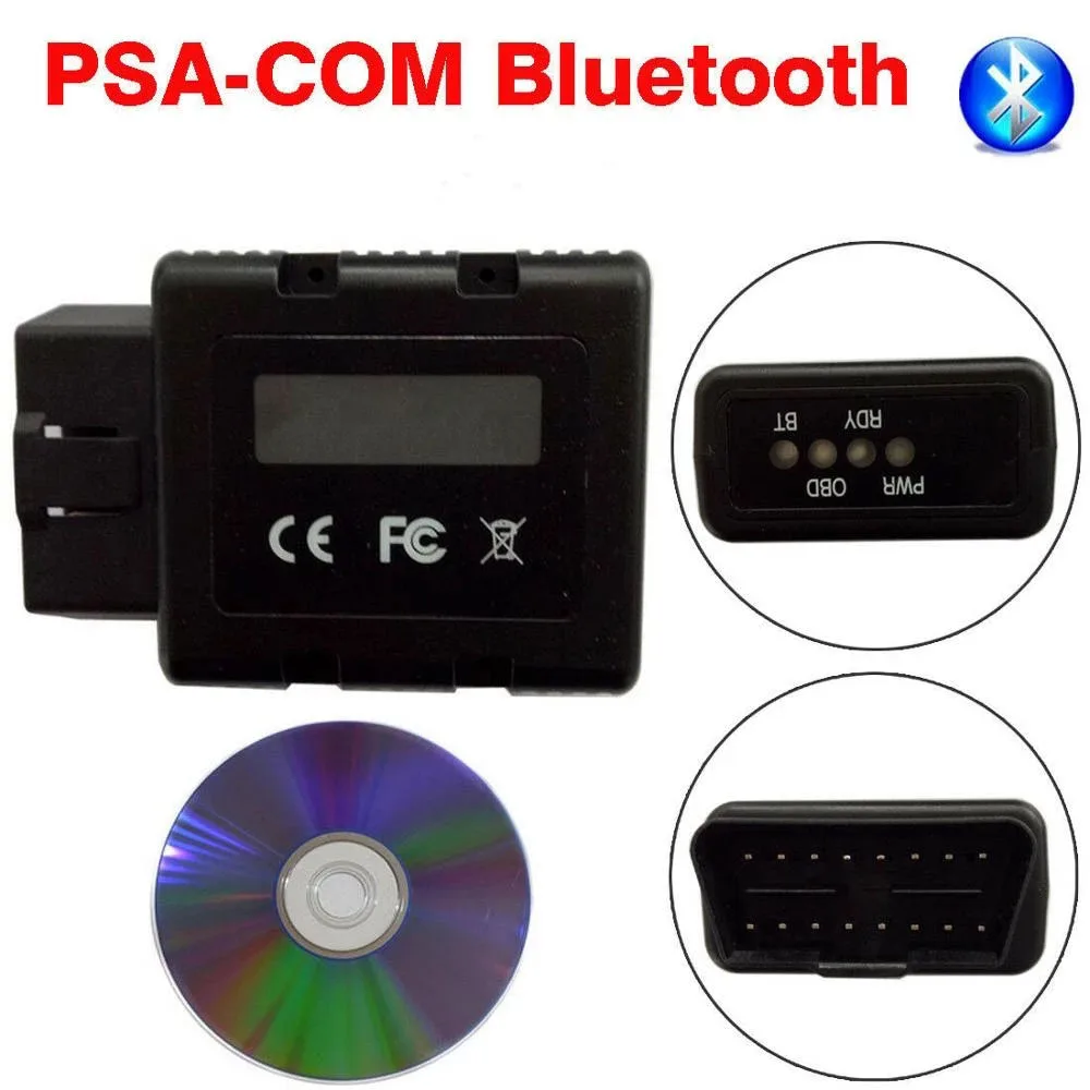 

PSA-COM PSACOM For Peugeot for Citroen Replacement for PSA COM Auto OBD OBD2 Scanner ECU Key Programmer BT Diagnostic Tool