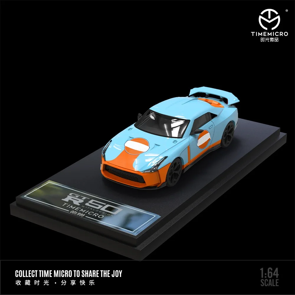 Time Micro 1:64 GTR50 GTR34 Модель автомобиля из сплава набор грузовиков для коллекции