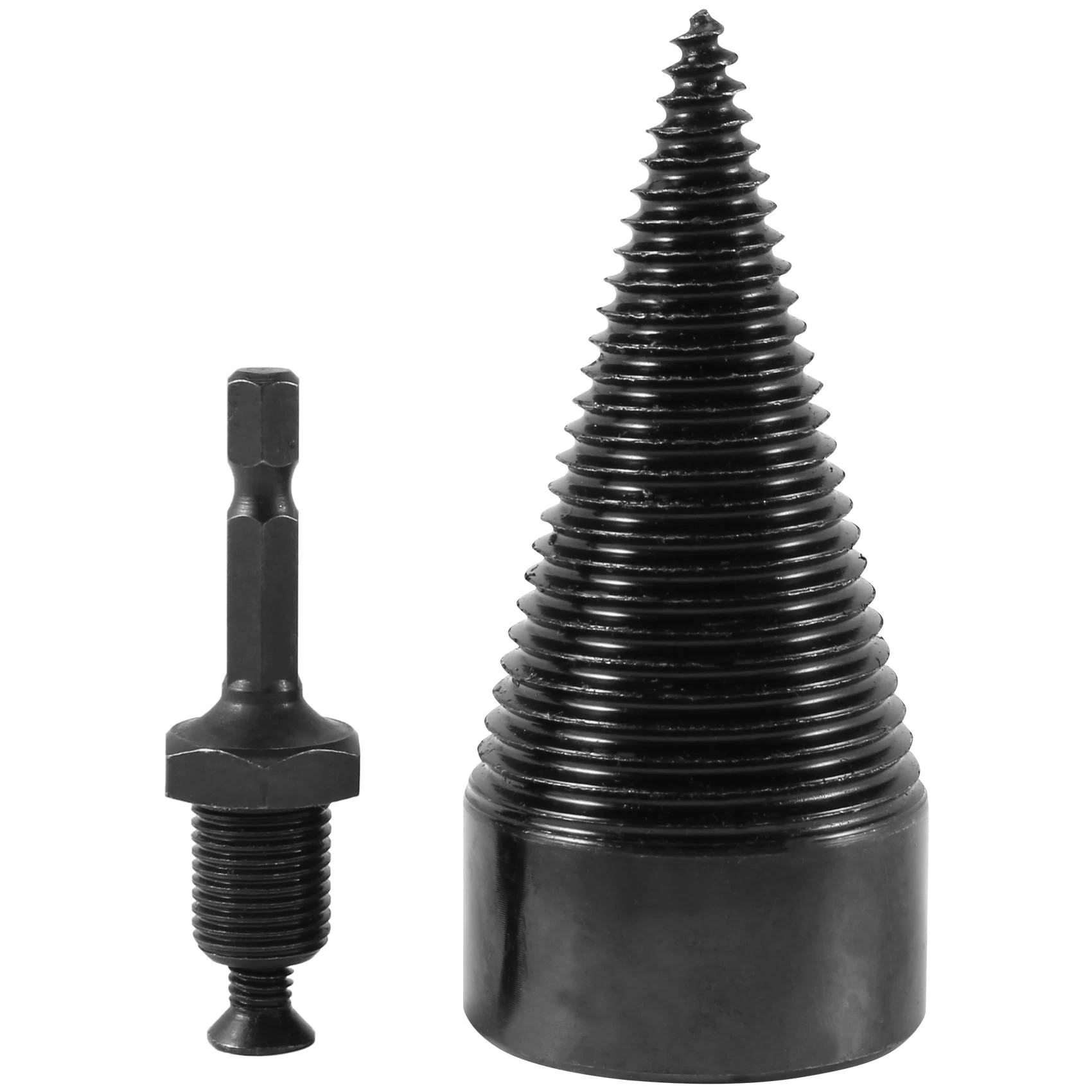 

42mm Hex Shank Firewood Splitter Machine Drill Wood Cone Reamer Punch Driver Step Drill Bit Split Drilling