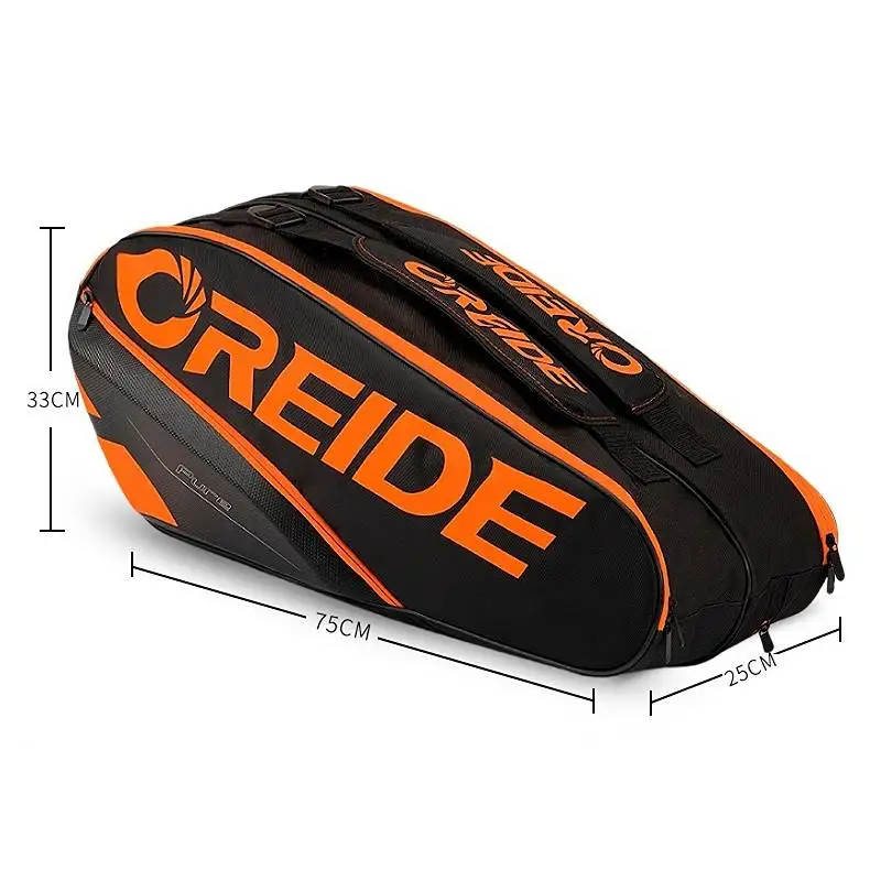 Gym Badminton Racket Bag Tenis Rackets Bag Sports Bag Large Capacity 6-12 Piece Squash Racquet Backpack Padel Tennis Bag