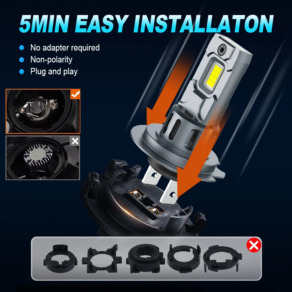 Лампа для автомобильной фары 60 Вт 6500 лм к
