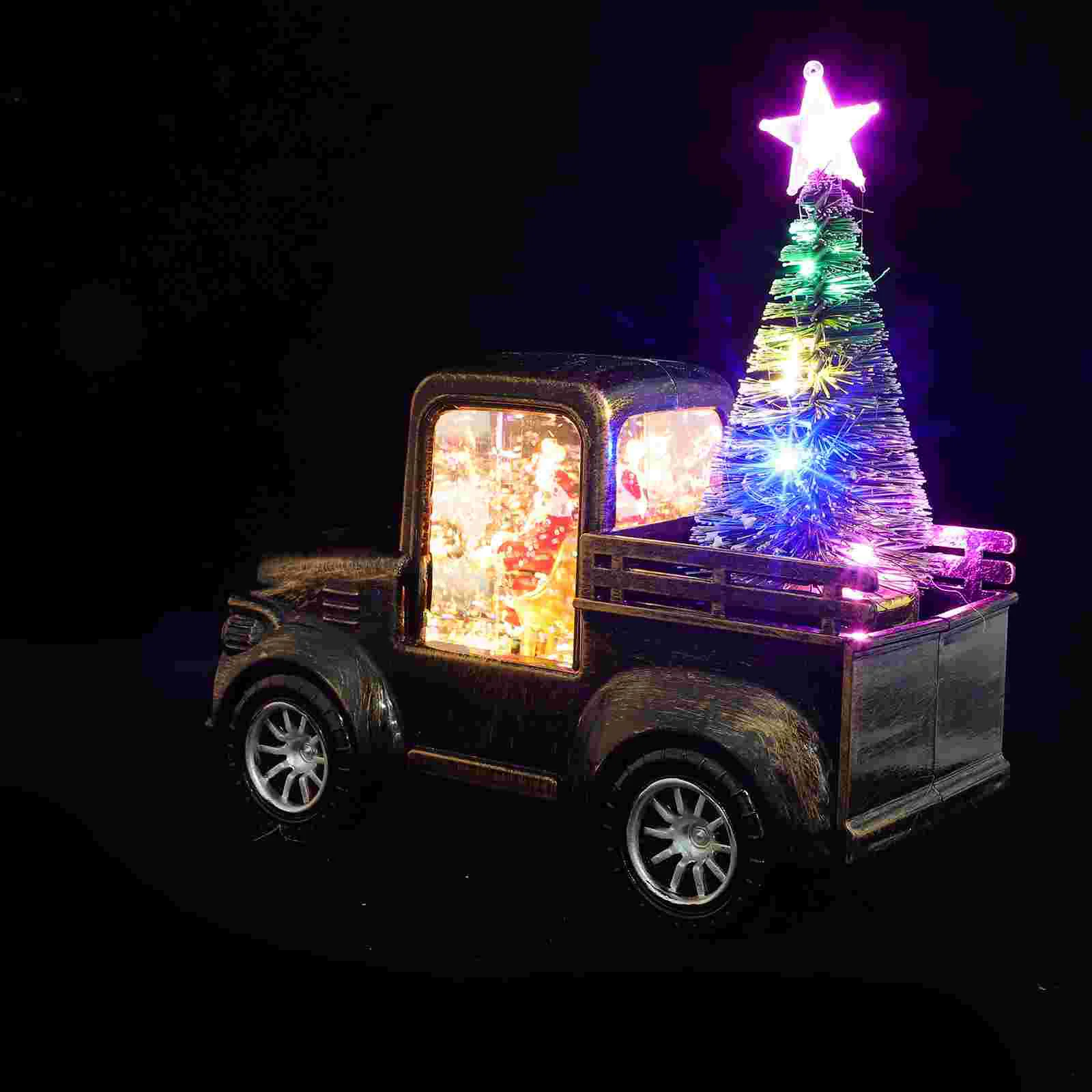 Тракторный орнамент мини Санта-Клаус Рождественский подарок настольный