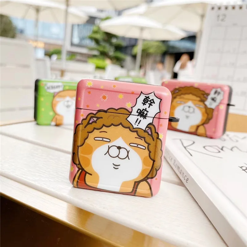 

Cute Animal Mrs. Mao, Mr. Cat Apple AirPods 2 Case Cover AirPods Pro Case IPhone Earphone Accessories Air Pod Case