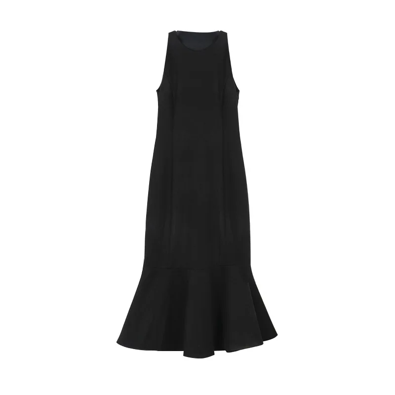 

Dress Summer New Sleeveless Shaved Shoulders For Slim Loose Version 6104