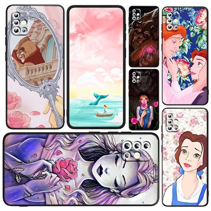 

Beauty And the Beast Belle Phone Case For Samsung A73 A72 A71 A53 A52 A51 A42 A33 A32 A23 A22 A21S A13 A04 A03 5G Black FUnda