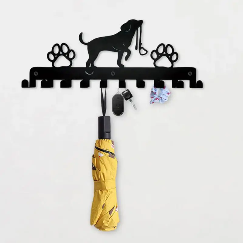 Металлическая Вешалка с 10 крючками для собак