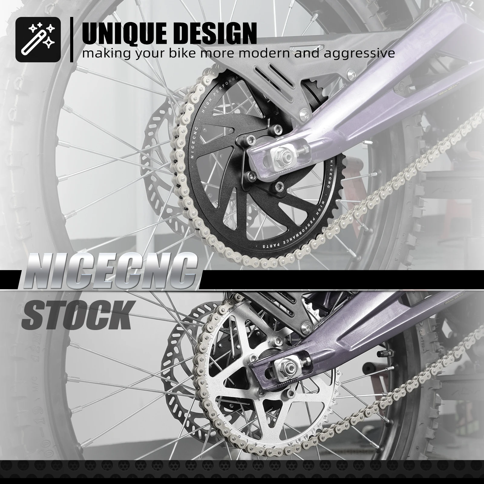 Для Sur-Ron Light Bee X S L1E Segway X160 X260 Surron Sur ron 58T задняя звездочка электрический велосипед