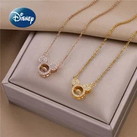 disney mickeys new womens necklace cartoon fashion womens pendant necklace luxury brand temperament jewelry birthday gift
