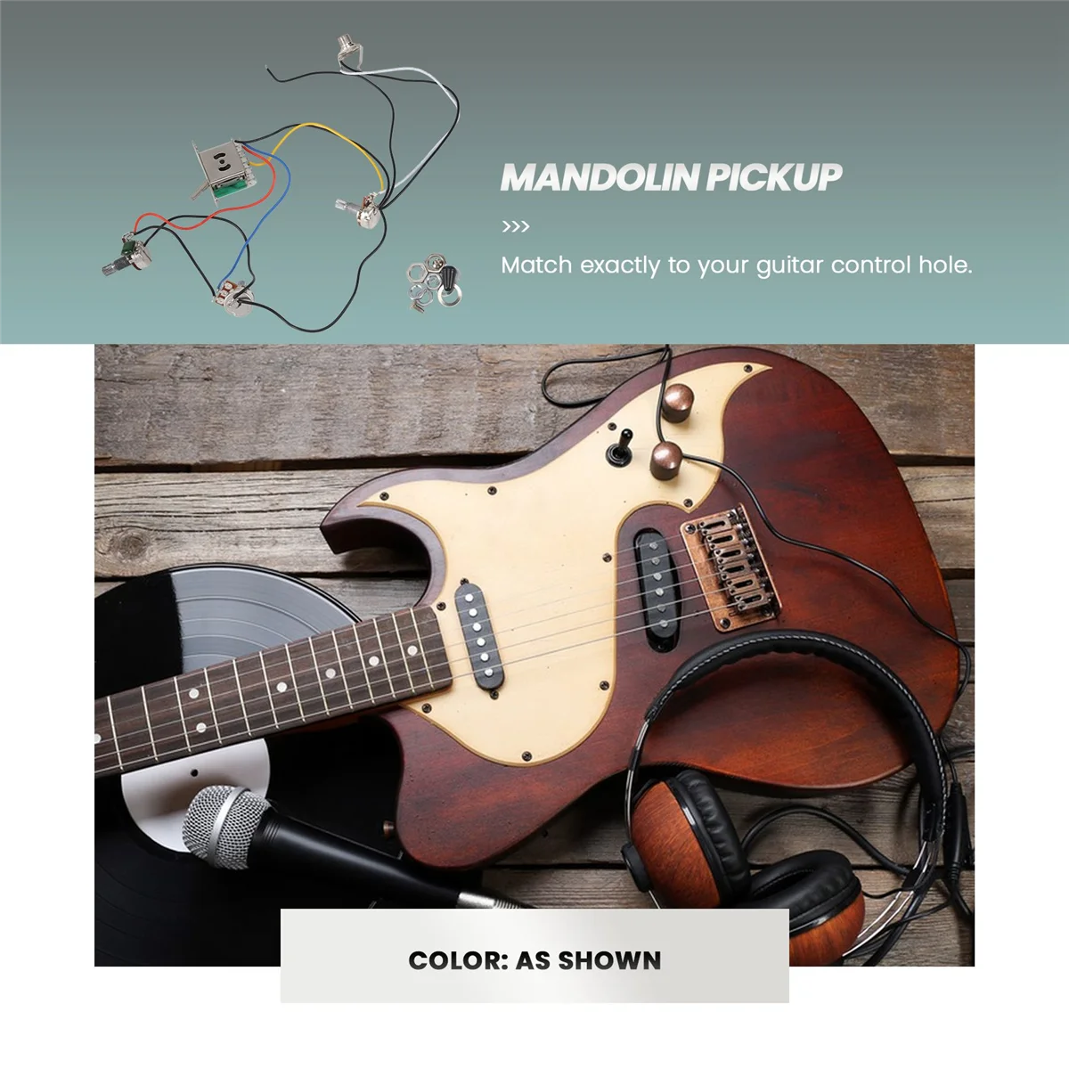 Кастрюли для гитары Strat Предварительно Проводные 1 громкость 2 тона 5-ходовой