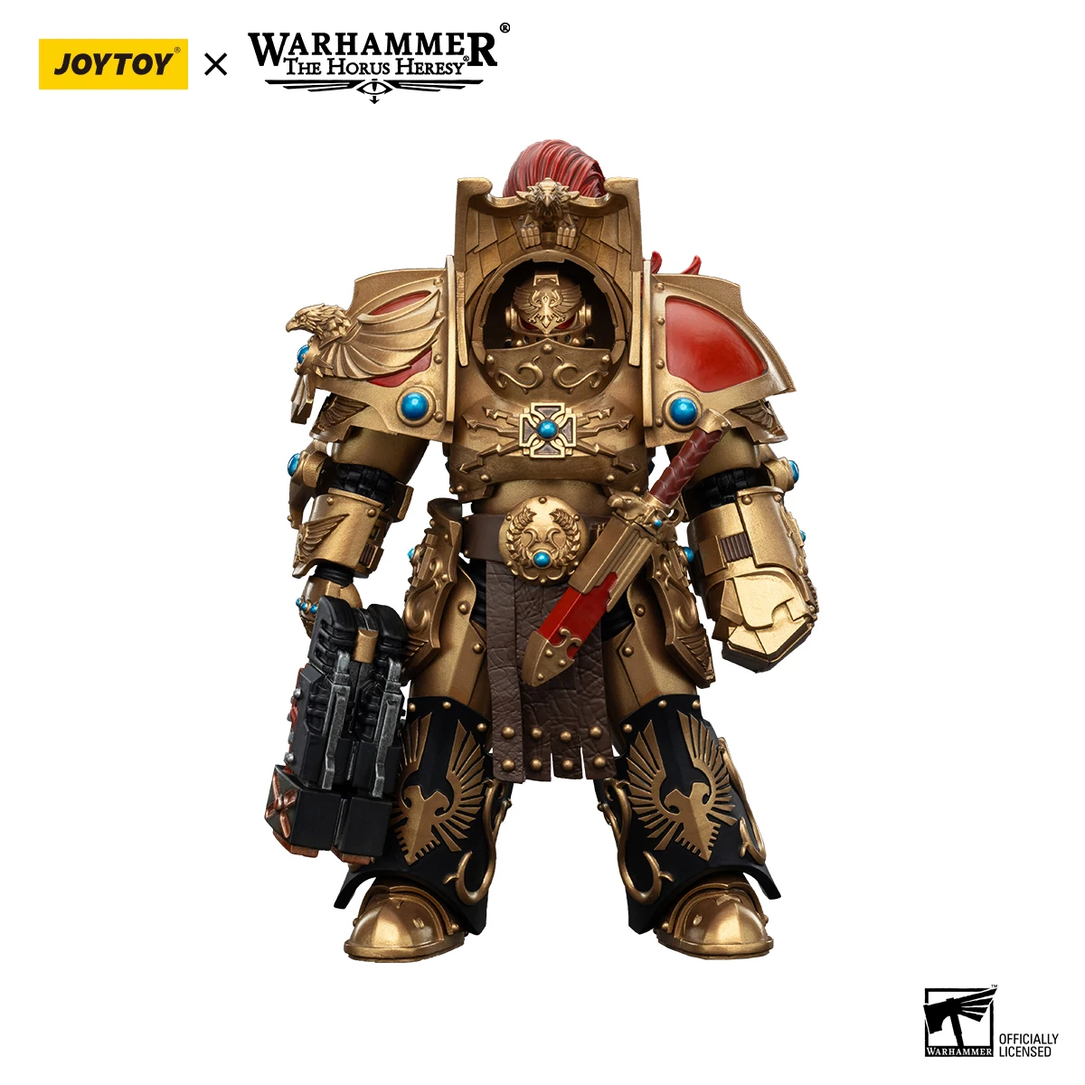 Фото Фигурки JOYTOY Warhammer 30K 1/18: Отряд Терминаторов Legio Custodes Aquilon, коллекционные модели для аниме-коллекций №4