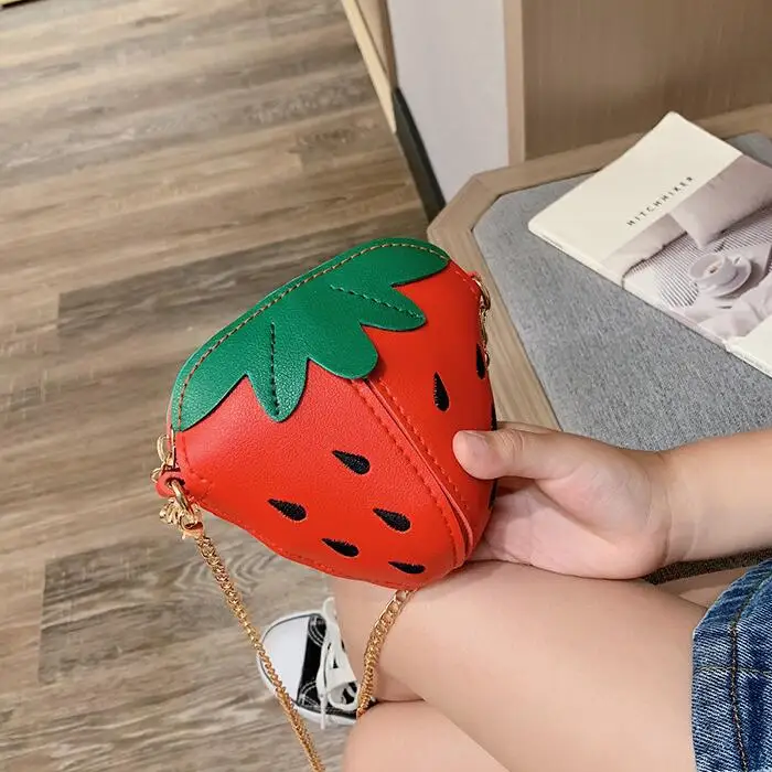 Lovely Children's Mini Shoulder Bags PU Leather Boys Girls Small Crossbody Bag Cute Cartoon Baby Kids Pink Red Coin Purse Wallet